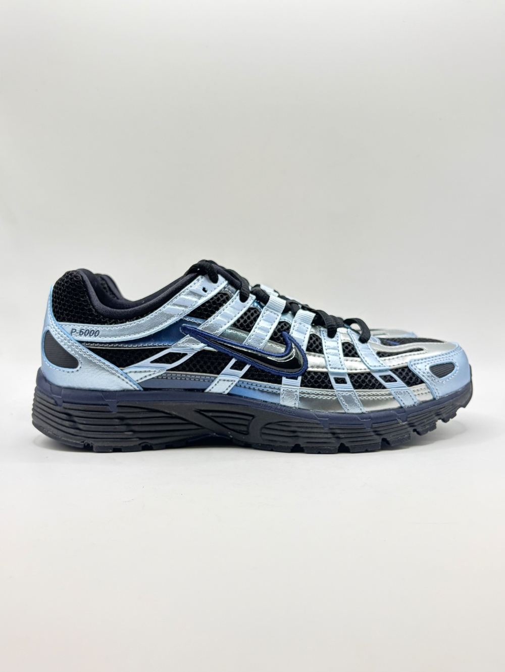 Nike P-6000 Women's Running Shoes Size 7.5 Black/Black-Hydrogen Blue